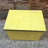 Yellow wooden chest