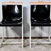 Pair of Lacquered Wooden chairs, signed P.Gautier -1960
