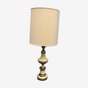 Lampe laiton et laiton peint