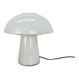 Grande lampe de table en verre ufo de 36 cm fabriquée par glashütte limburg, allemagne, années 1970