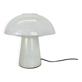 Large 36cm ufo glass table light made by glashütte limburg, germany, 1970s