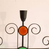 Pair of Swedish candlesticks from Ystad metall 1970