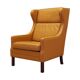 Orange armchair, Danish design, 1970s, production: Denmark