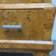 Cubist Art Deco wardrobe in burl 1940s modernist design