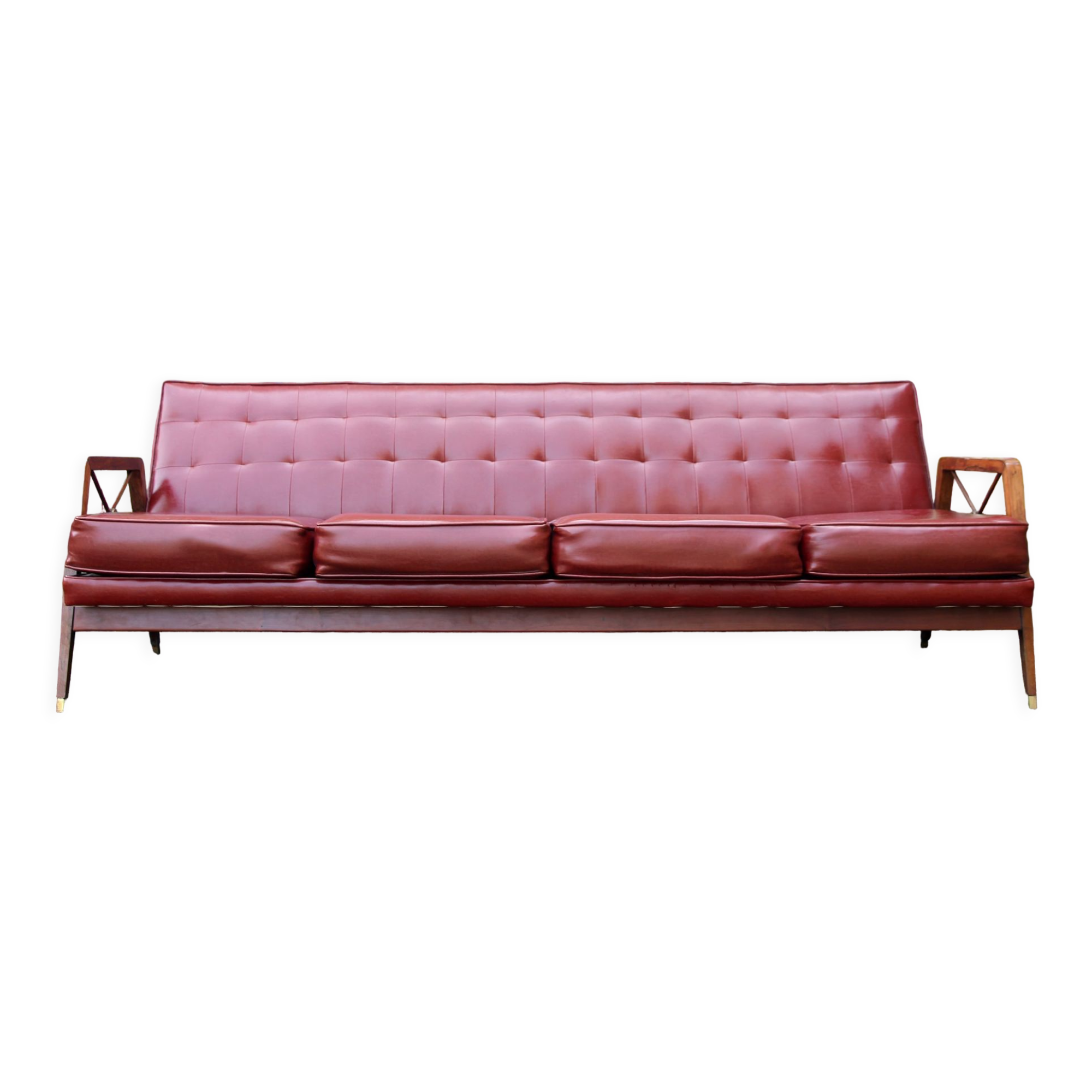 60s Brazilian Sofa by Moveis Cavallaro, Sao Paulo