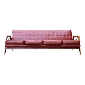 60s Brazilian Sofa by Moveis Cavallaro, Sao Paulo