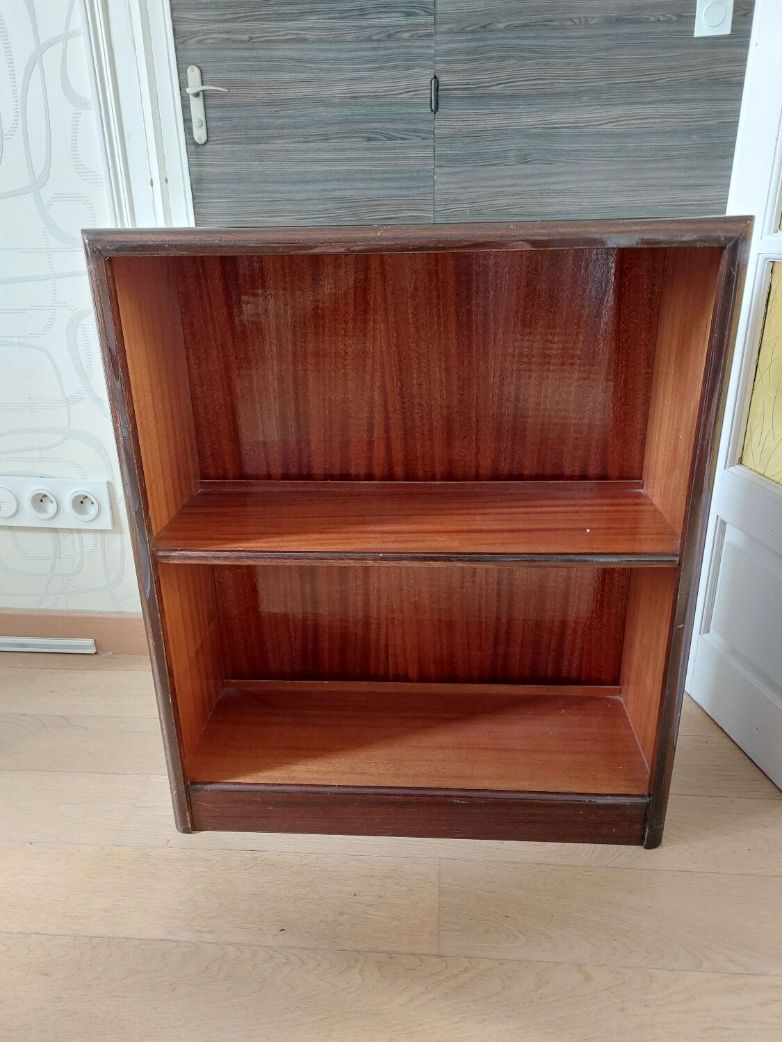 Small mahogany shelf