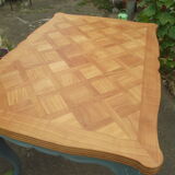 Louis XV-style extension table in solid cherry.