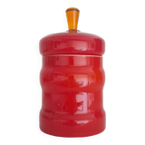 Italian candy box in red opaline