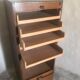 Vintage wooden curtain binder cabinet 1950-1960