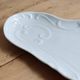 Large vintage white porcelain shell serving platter XXL