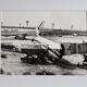 Air France photograph at Orly, vintage print from the 70s framed, 53x43 cm.