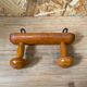 Wooden wall coat rack