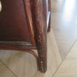 Support buffet bibus woven rattan 2 doors in caning - vintage 60s/70s