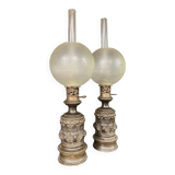 Paire de lampe à huile à modérateur