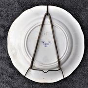Earthenware plate Creil Montereau Histoire de Rire N° 6 Swimming in ST CLOUD