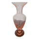 Pink glass amphora vase