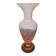 Pink glass amphora vase