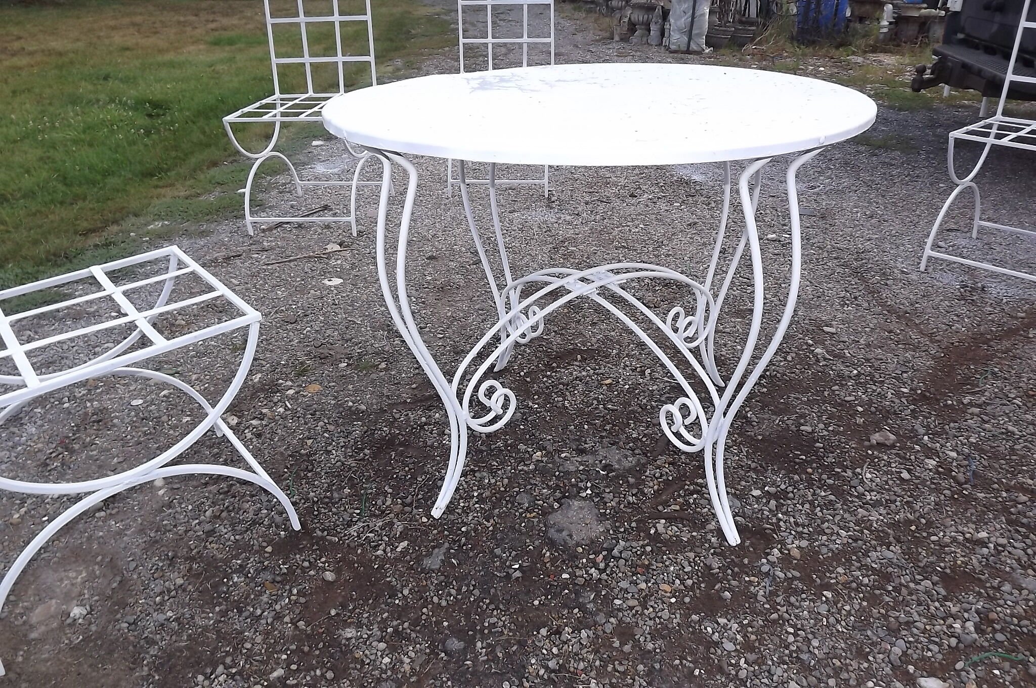 Iron garden furniture