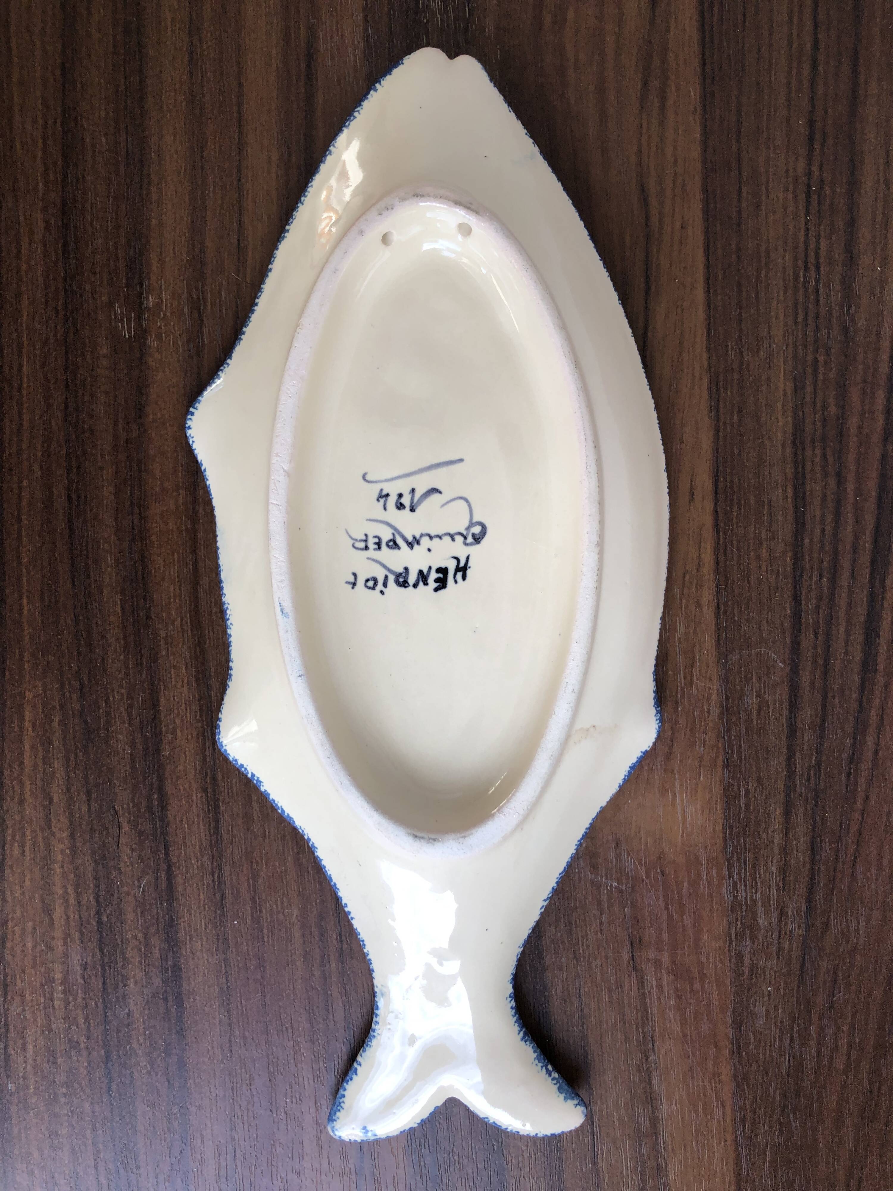 Henriot Quimper fish bowl