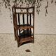 Vintage 3-Tier Bamboo and Rattan Shelf, 1960s