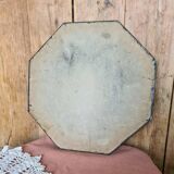 Bevelled octagonal ancient mirror