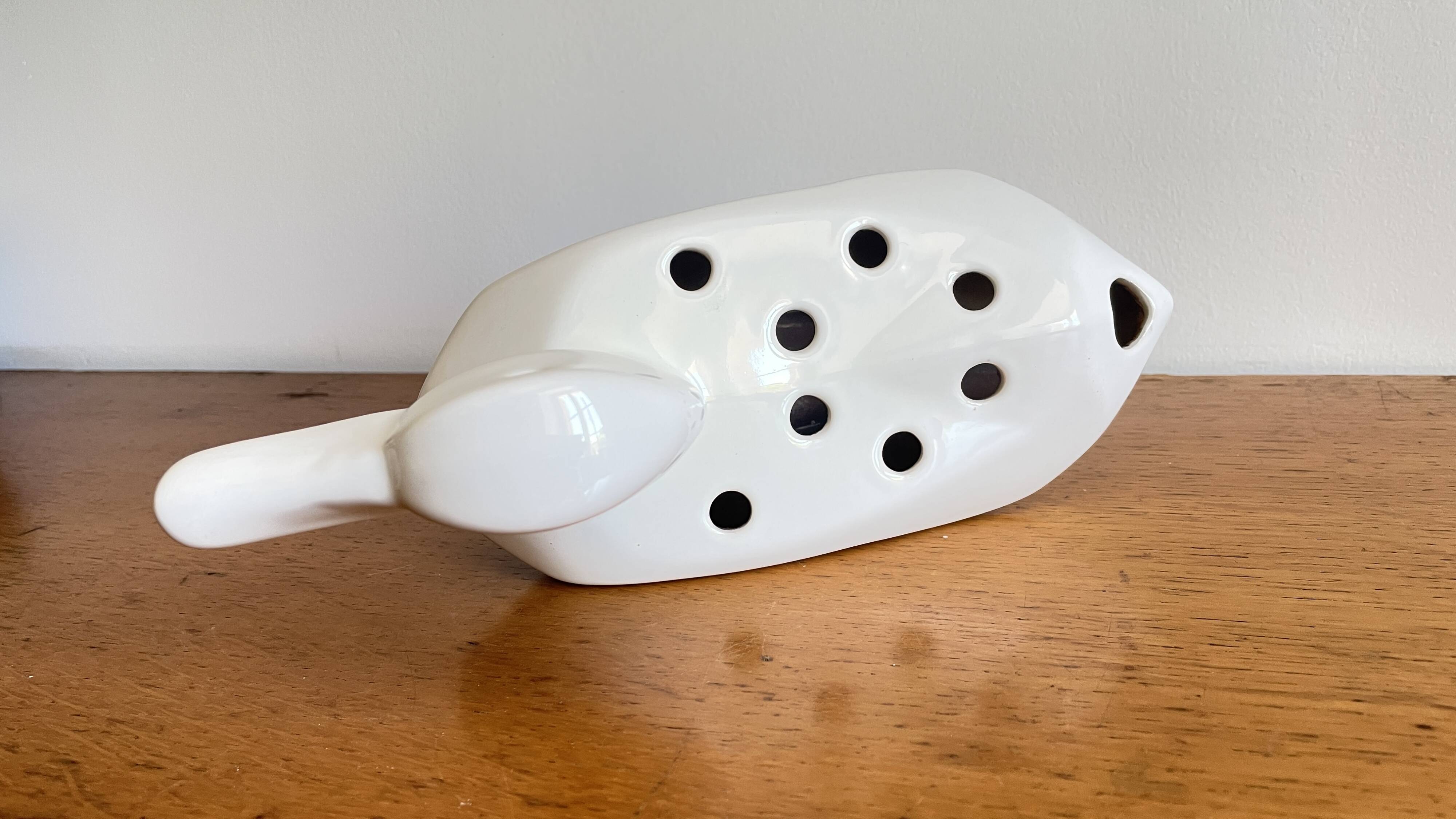 Vase Flower Holder Ceramic 1980s