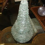 Lamp in glass pieces assembled on metal frame