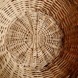 Woven wicker basket