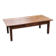 Oak farmhouse coffee table nineteenth century 1 drawer feet bobbins 149cm
