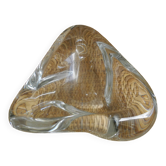 Large Saint Louis crystal empty pocket, vintage cut