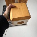 Constructivist wooden table lamp