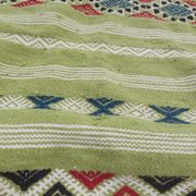 Berber handmade green kilim rug in pure wool 210-115cm