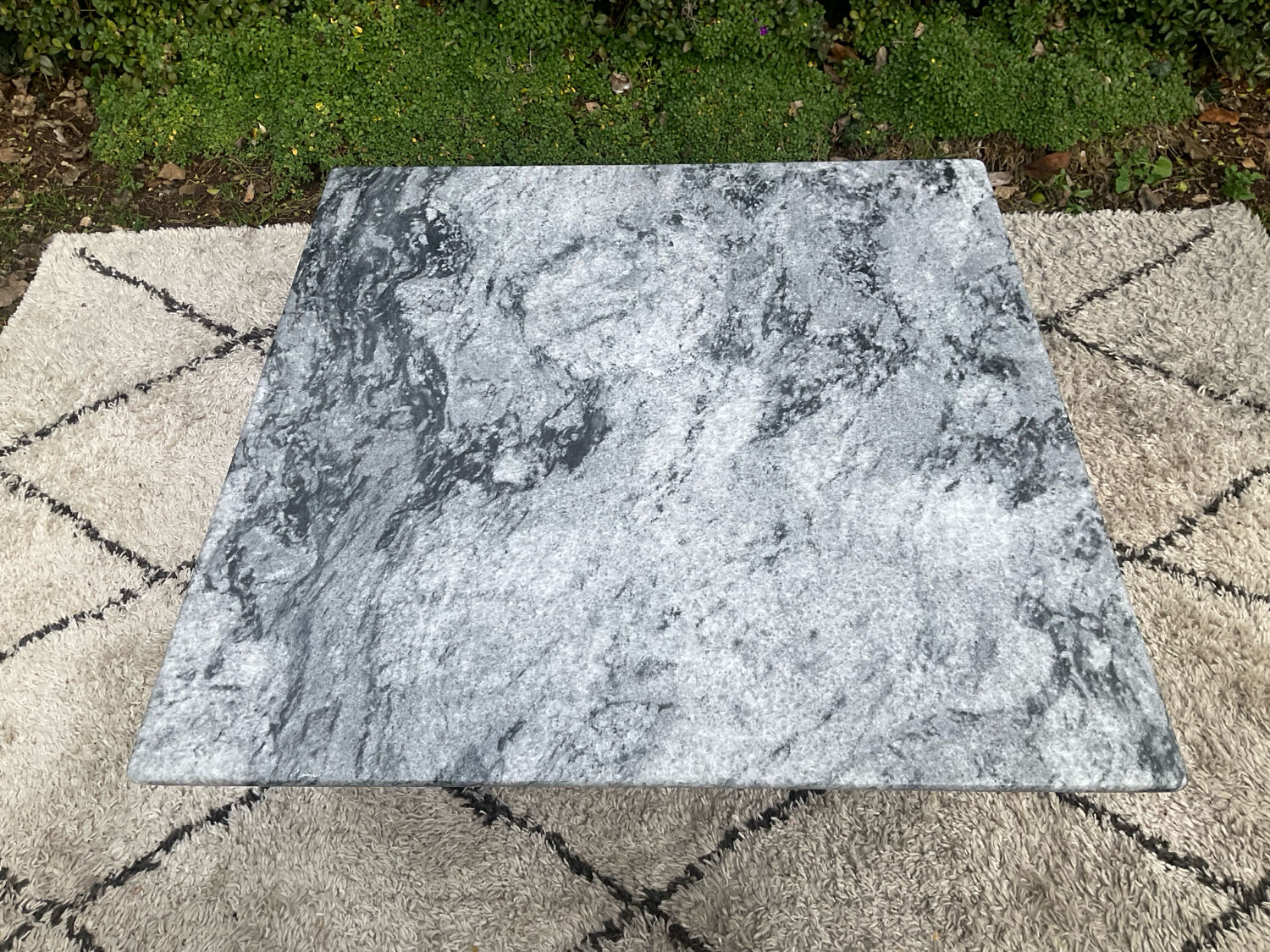 Vintage square marble coffee table from the 70s-80s.