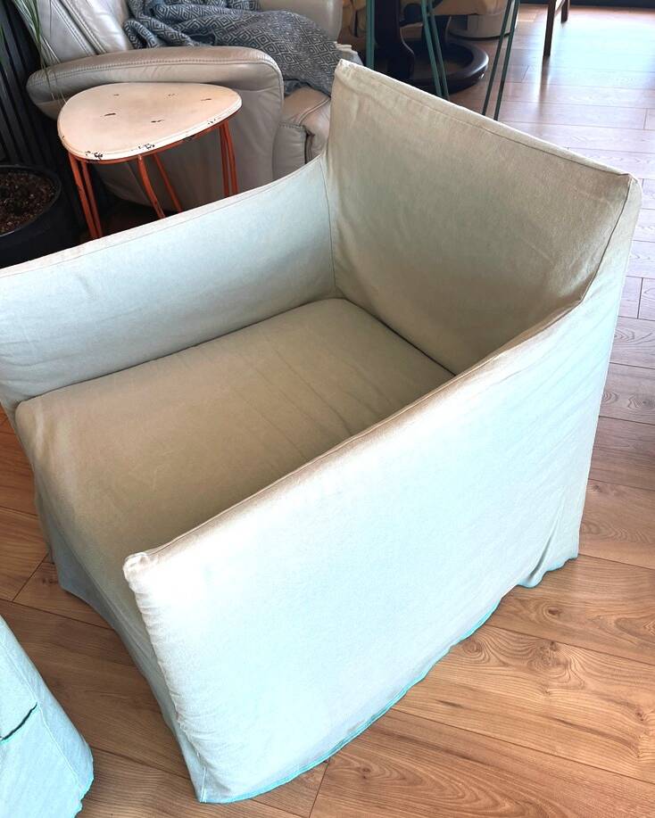 Gervasoni ghost sofa + covers + matching armchair
