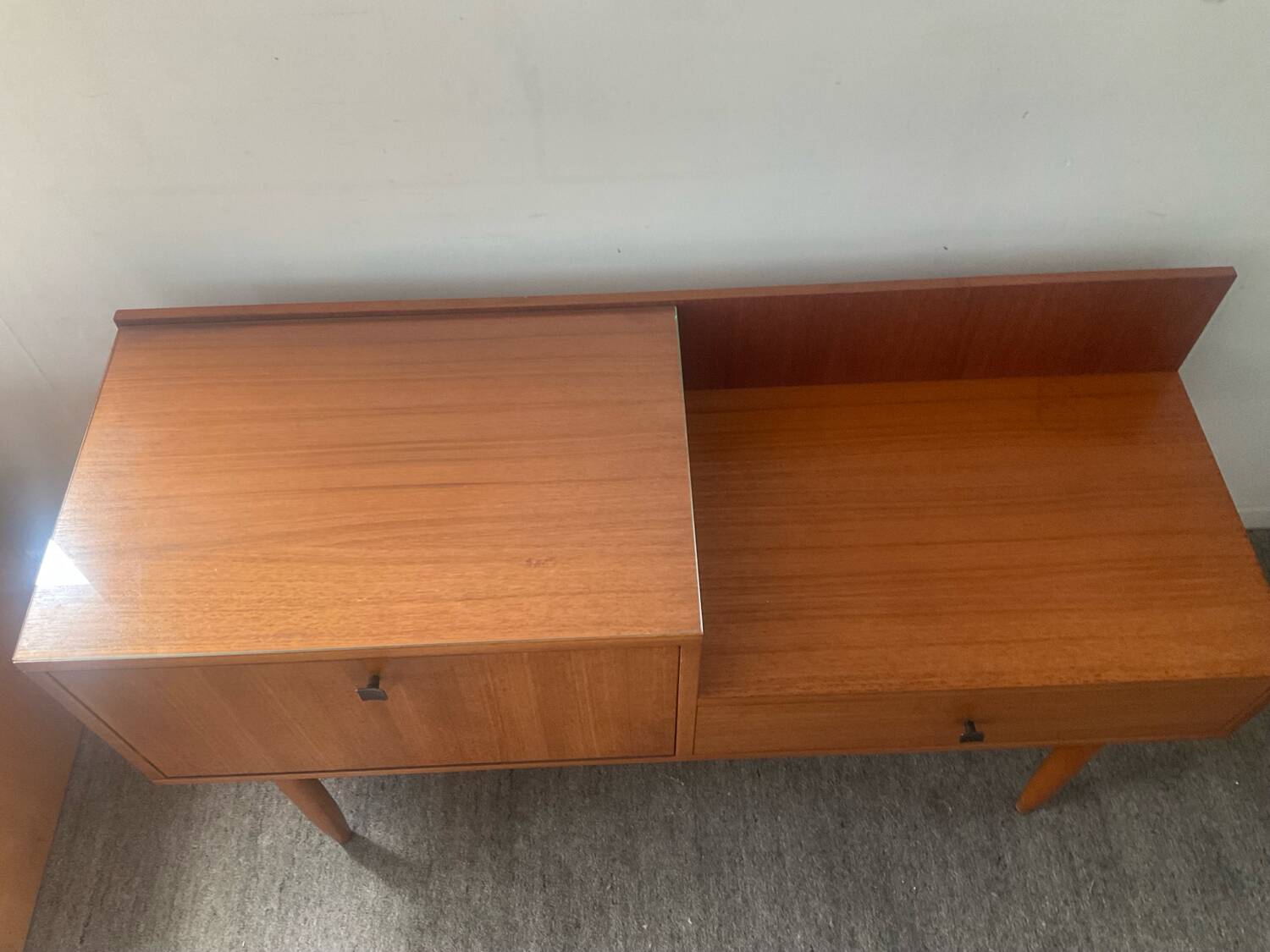 Console, Scandinavian teak sideboard, 1960s