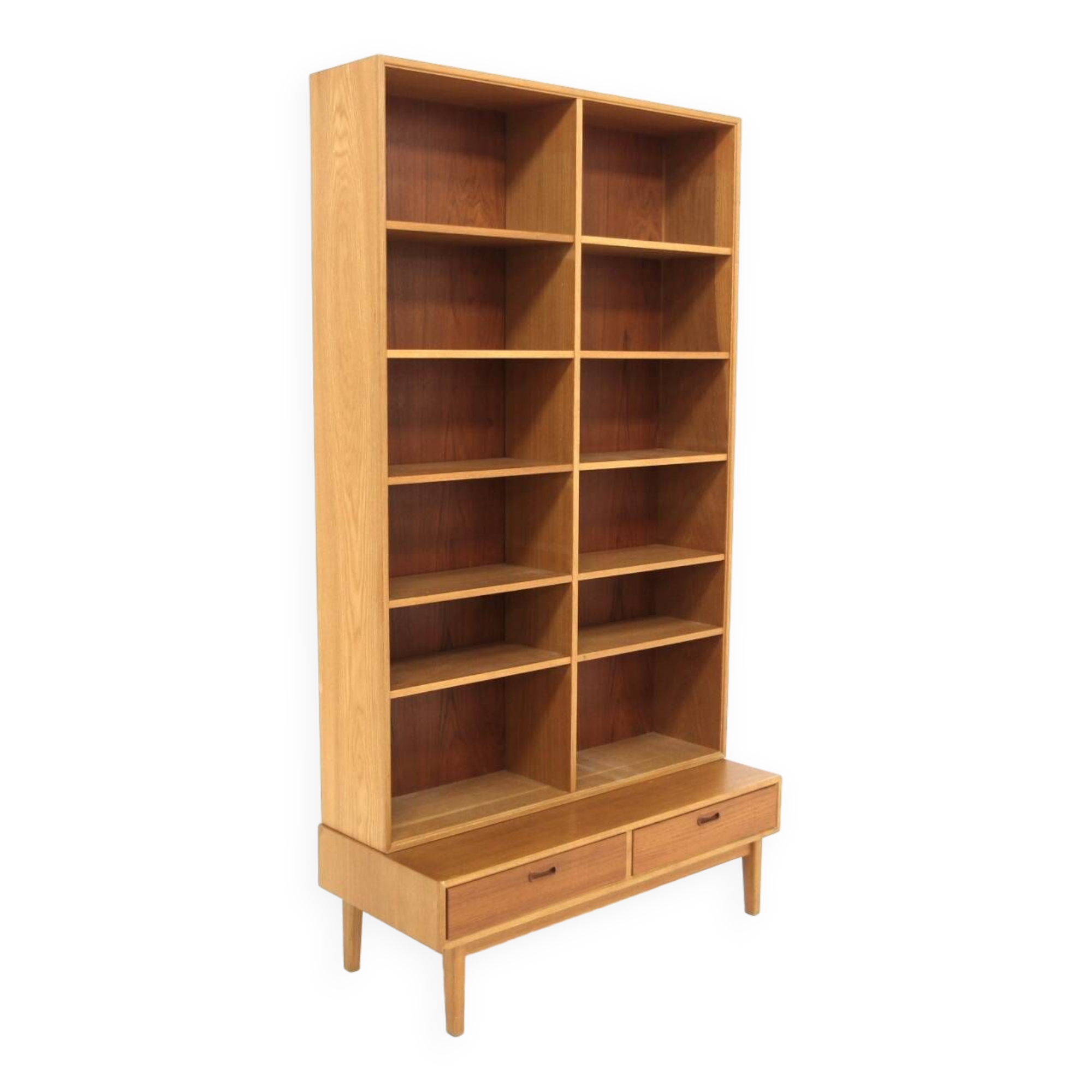 Scandinavian oak bookcase, Sweden, 1960
