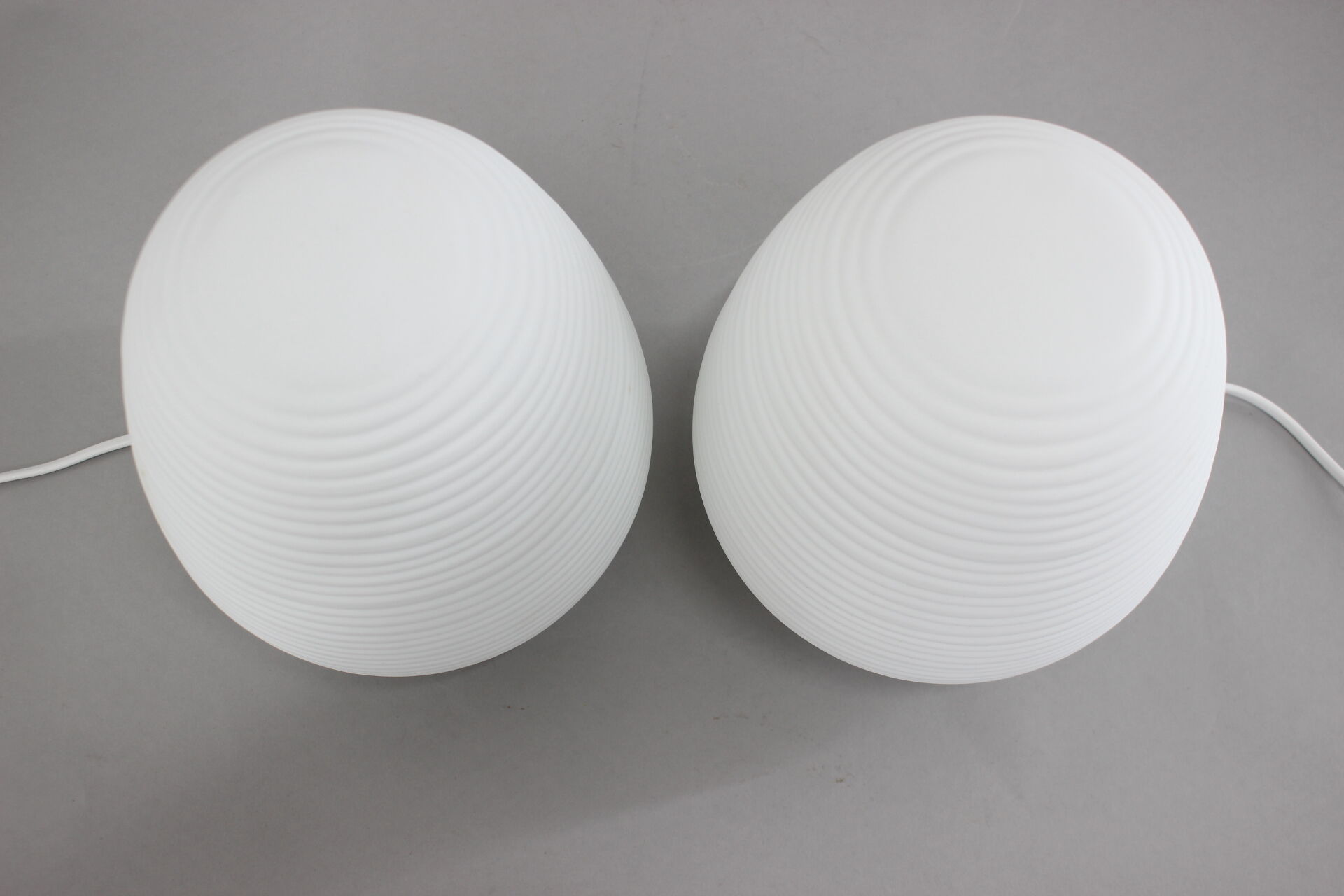 Pair of Italian Glass Table Lamps