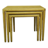 Set of three mid century nesting tables, Sweden 1960s