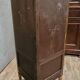 Louis XVI style corner bookcase display case in gilded wood circa 1880-1900