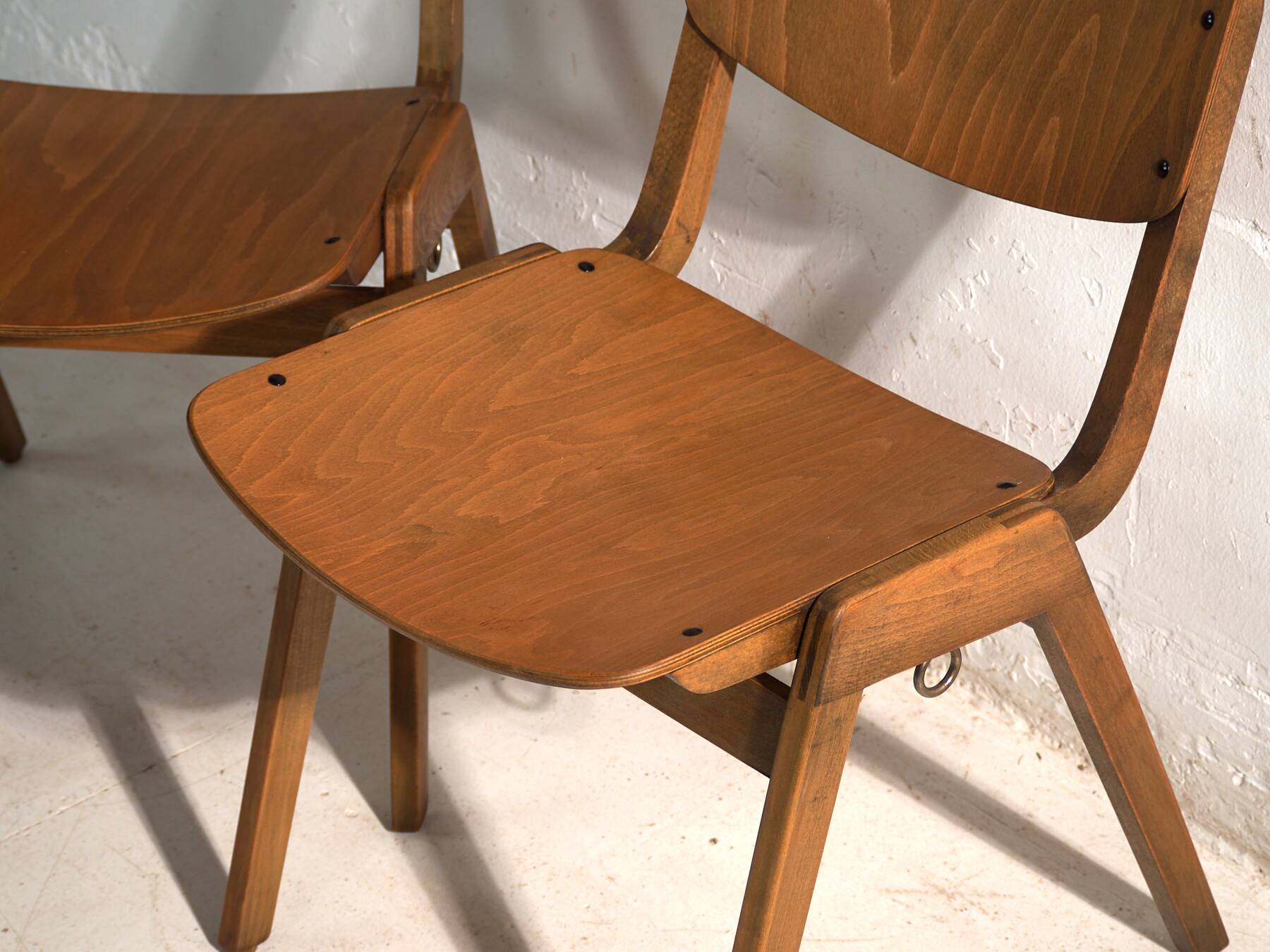 Vintage Thonet dining chairs (c.1950). Set of 4 pieces.