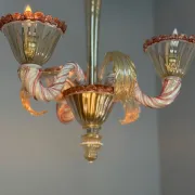 Small Venetian chandelier made of Murano glass circa 1940.