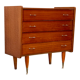 Commode vintage teck vernis 1970