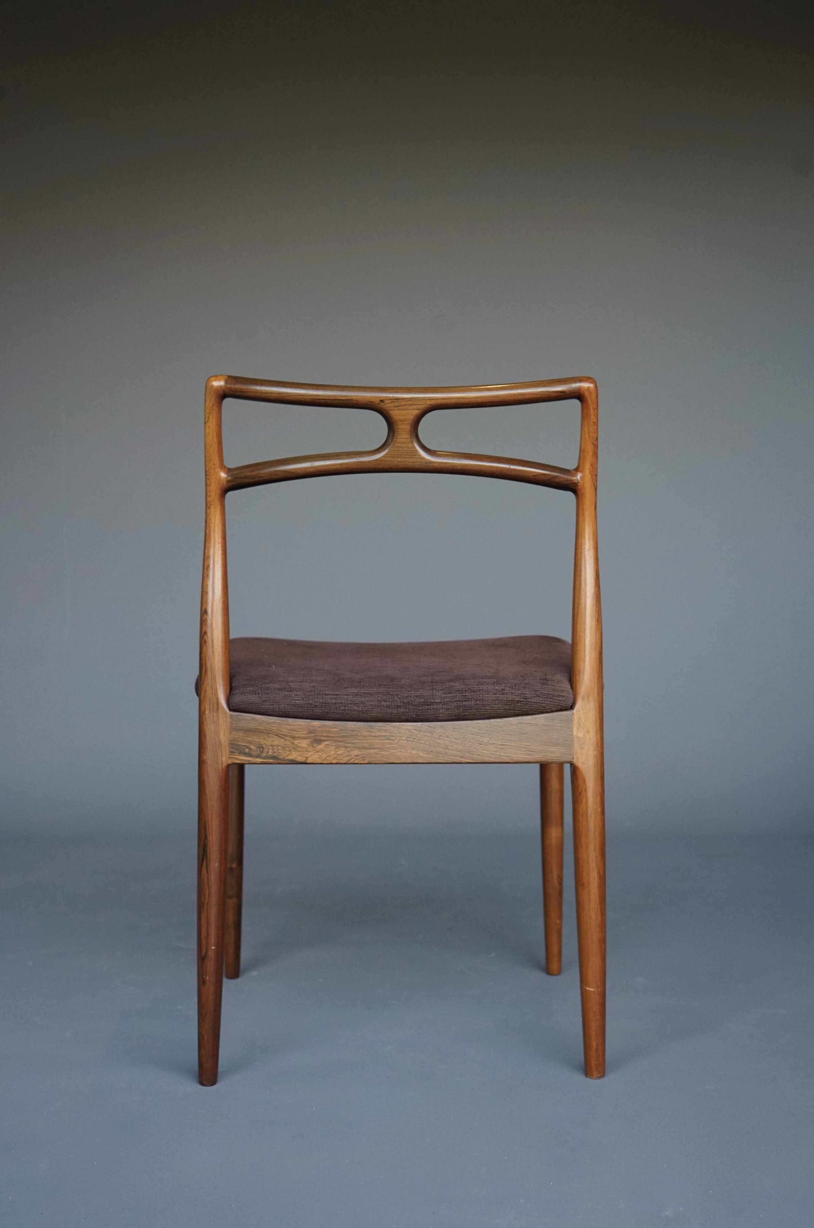 Dining chairs model 94 by Johannes Andersen for Christian Linneberg, Denmark. Set of 6.