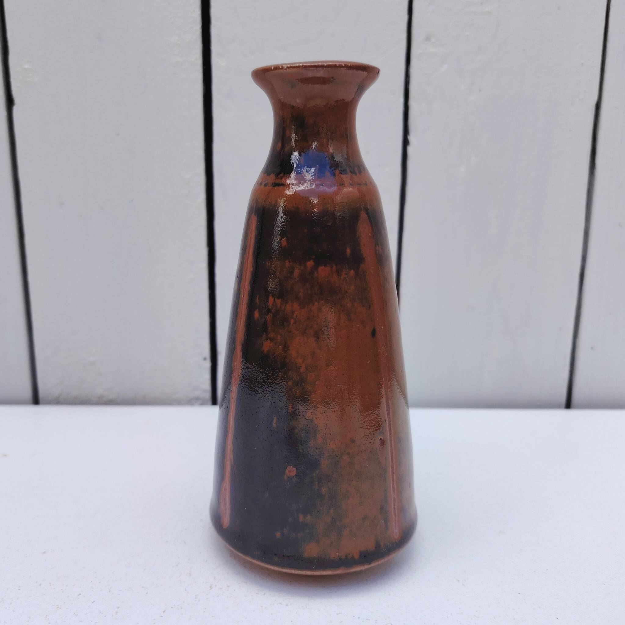Conical soliflore vase, La Colombe pottery, M. Brault