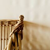 Large vintage wicker basket