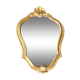 Baroque mirror gilded shell 23x33cm