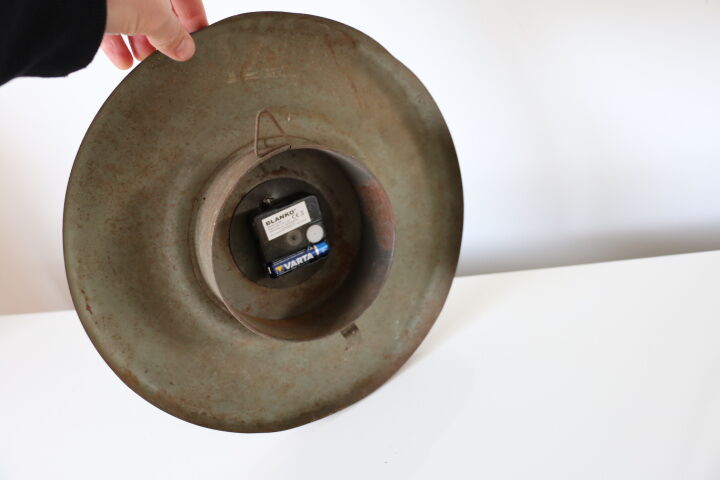 Green Japy checkerboard wall clock