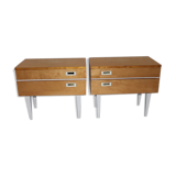 Pair of bedside tables, Germany, 1970s.