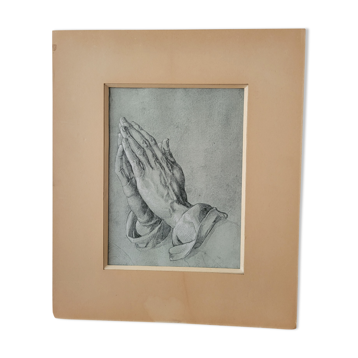 Illustration prints hands in prayer